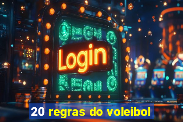20 regras do voleibol